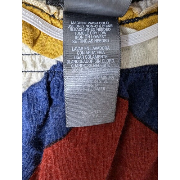 Bisou Bisou Maxi Dress Strapless Smock Chevron Color Block Size 14 Sundress - Picture 3 of 7